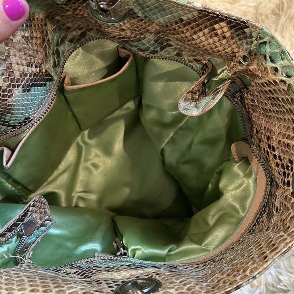 Excellent Used Condition Pulicati Python Bag - image 6